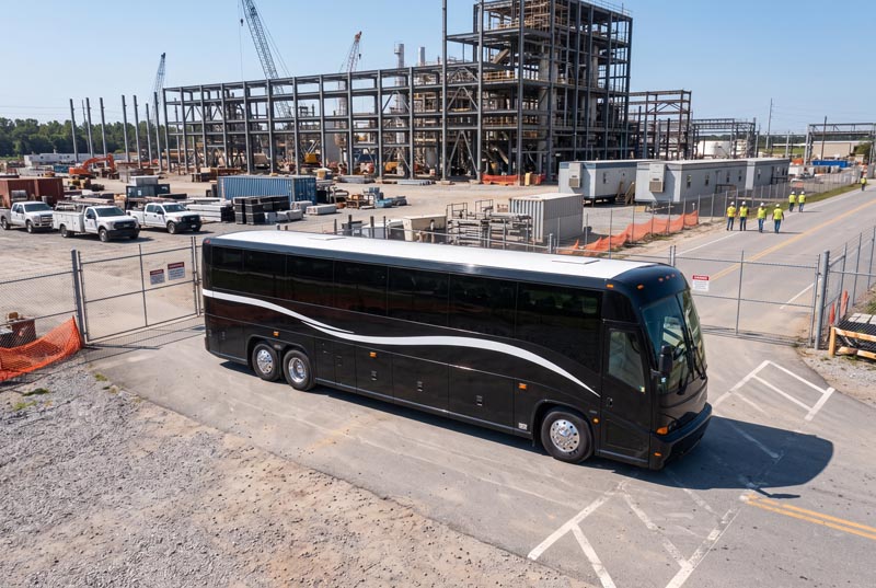 Construction Site Shuttle Bus Rentals in Lynn, MA